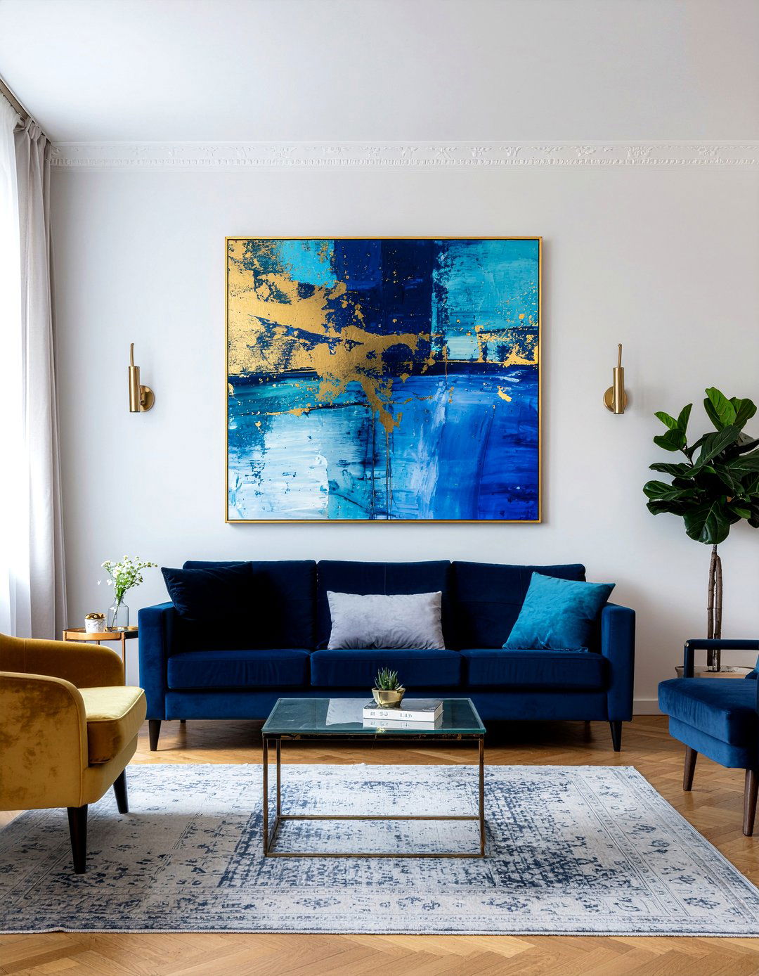 Canvas Art - 30 command strip living room ideas