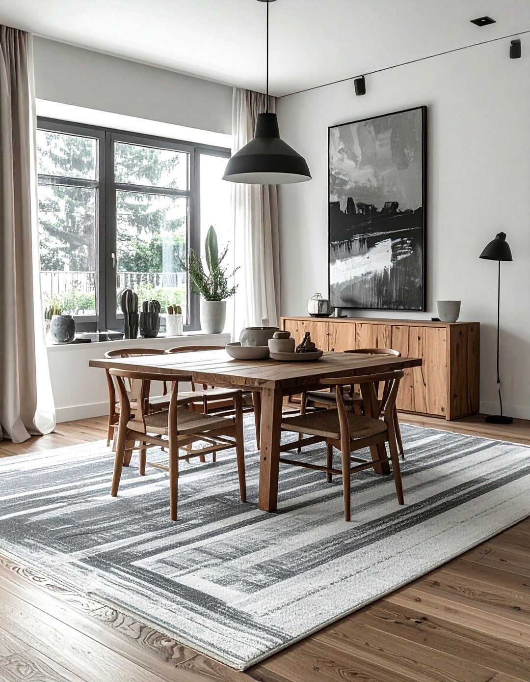 Canvas Floor Cloth - 30 cheap decor ideas