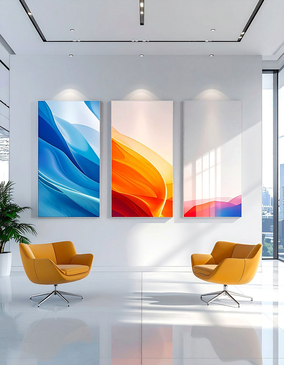 Canvas Print Wall - 30 photo display ideas