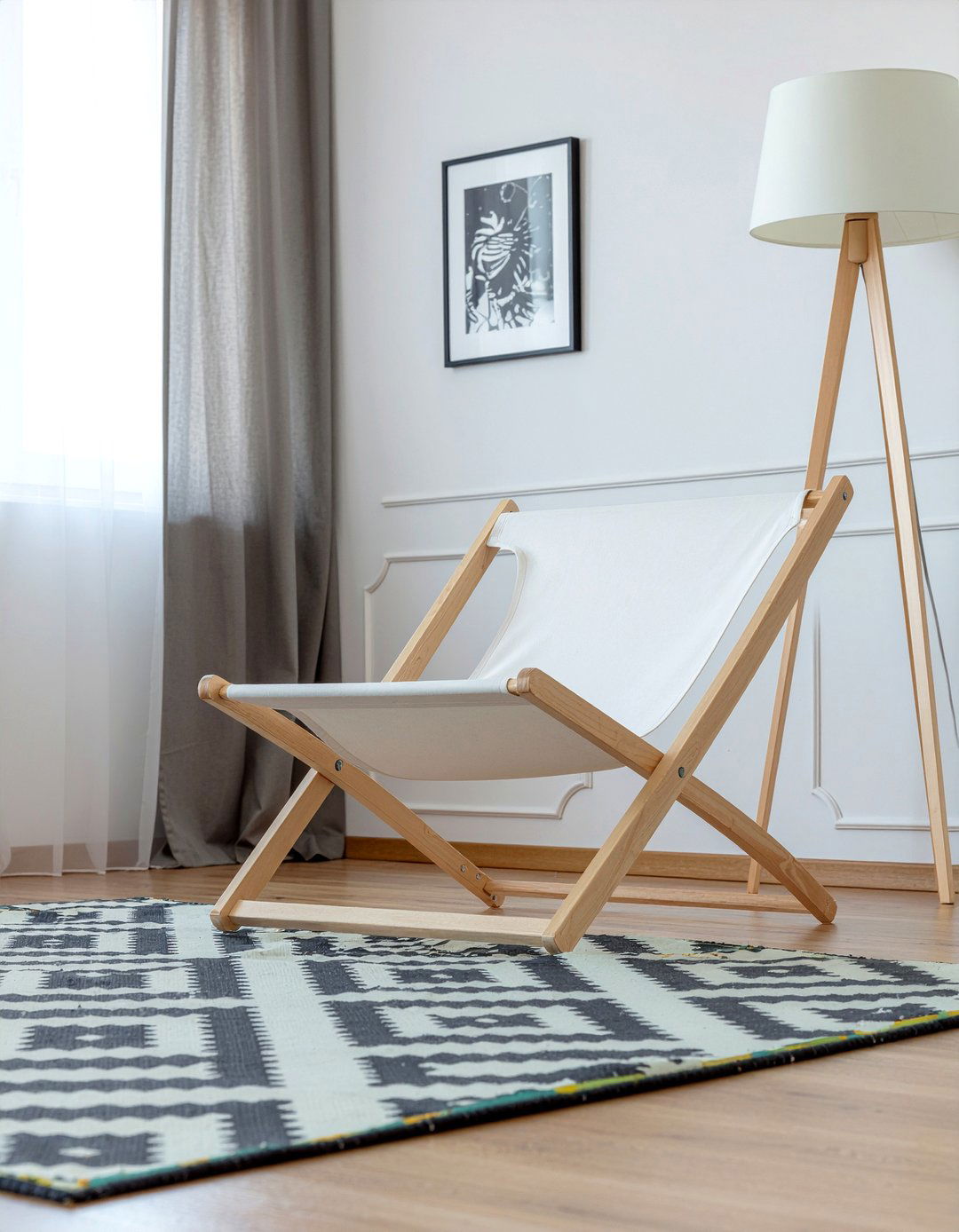 Canvas Sling Chair - 30 cheap living room furniture ideas