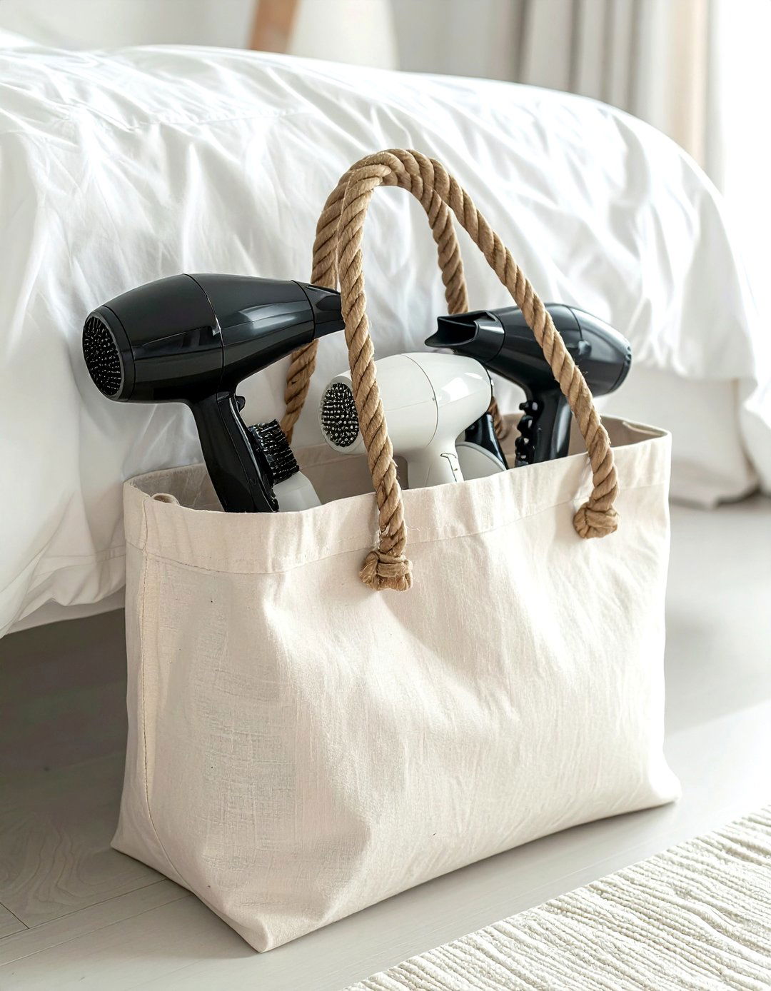 Canvas Storage Tote - 30 bathroom under bed storage ideas