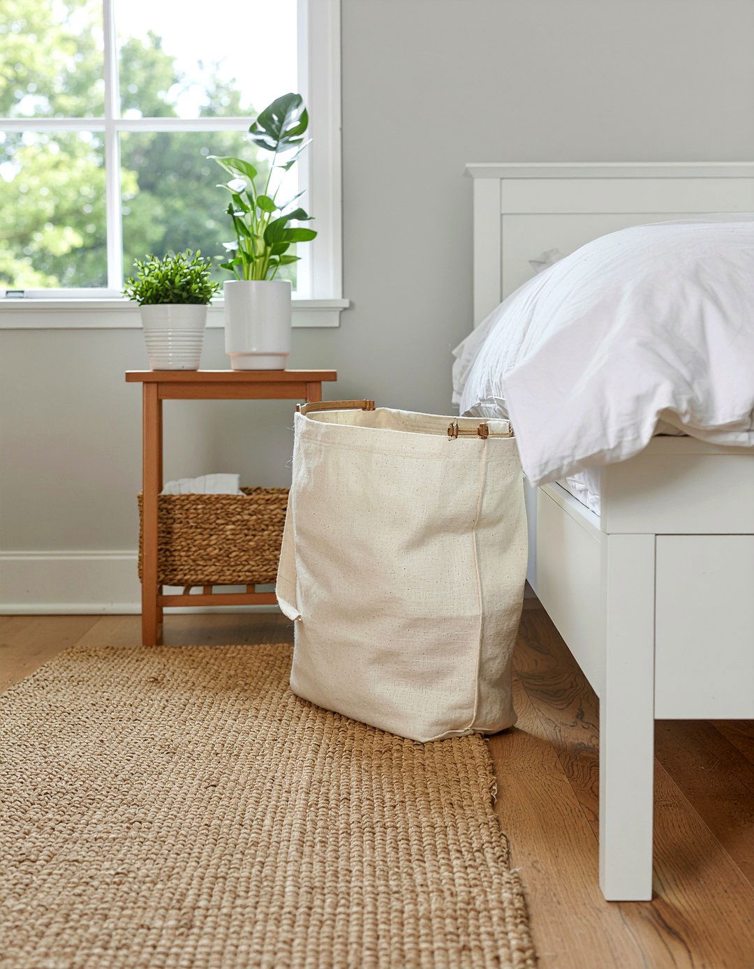 Canvas laundry bag with stand - 30 bedroom laundry hampers