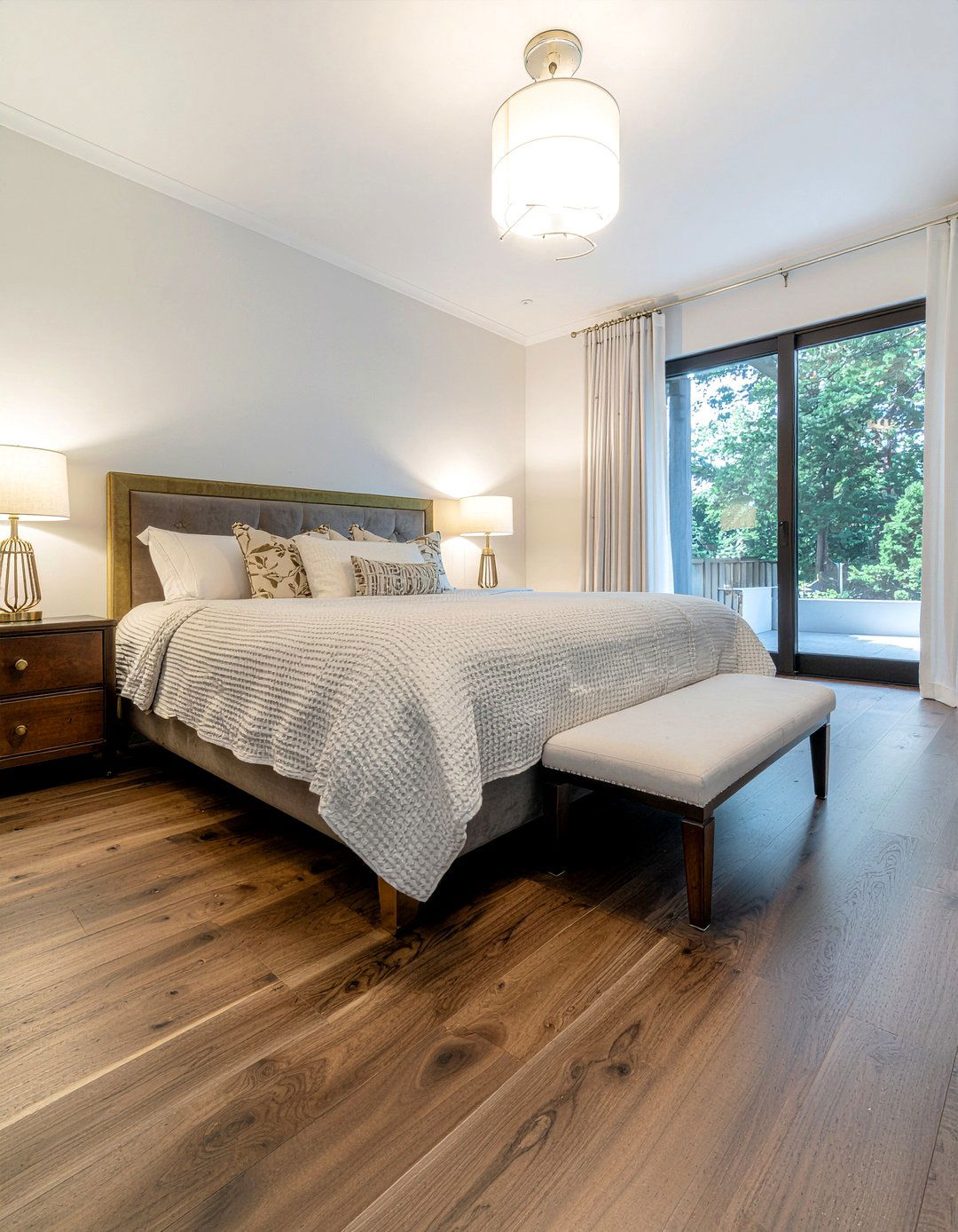 Carbonized bamboo flooring - 30 bedroom bamboo flooring ideas