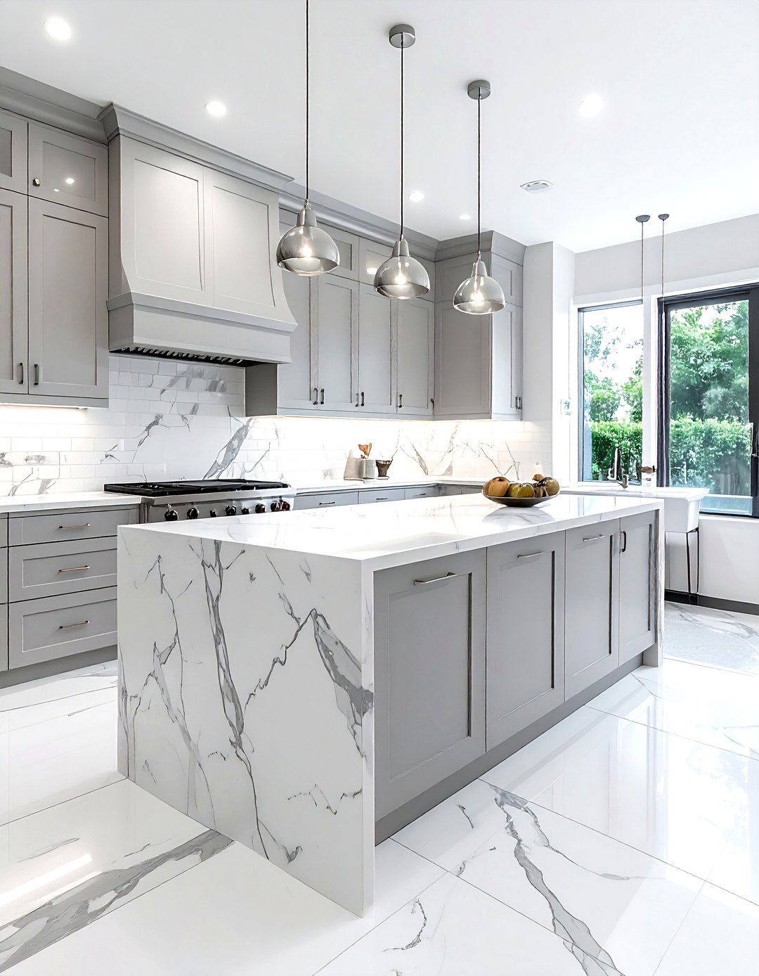 Carrara marble subway tile kitchen - 30 marble backsplash kitchen ideas