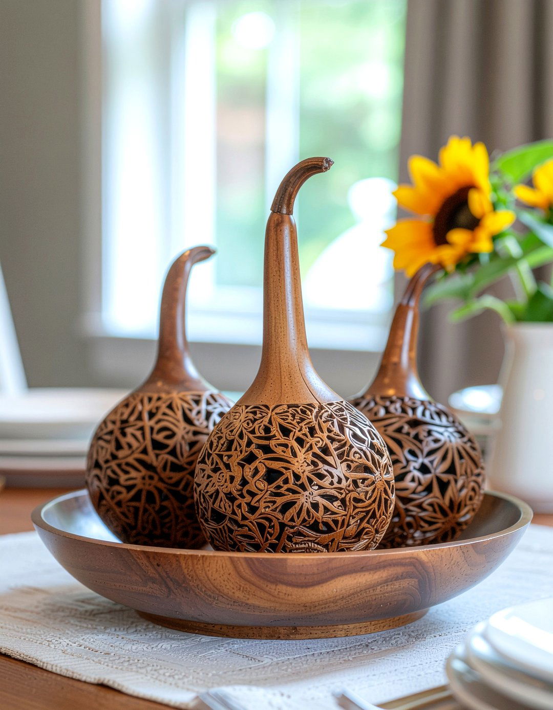 Carved Gourd Art - 30 Peruvian dining room ideas