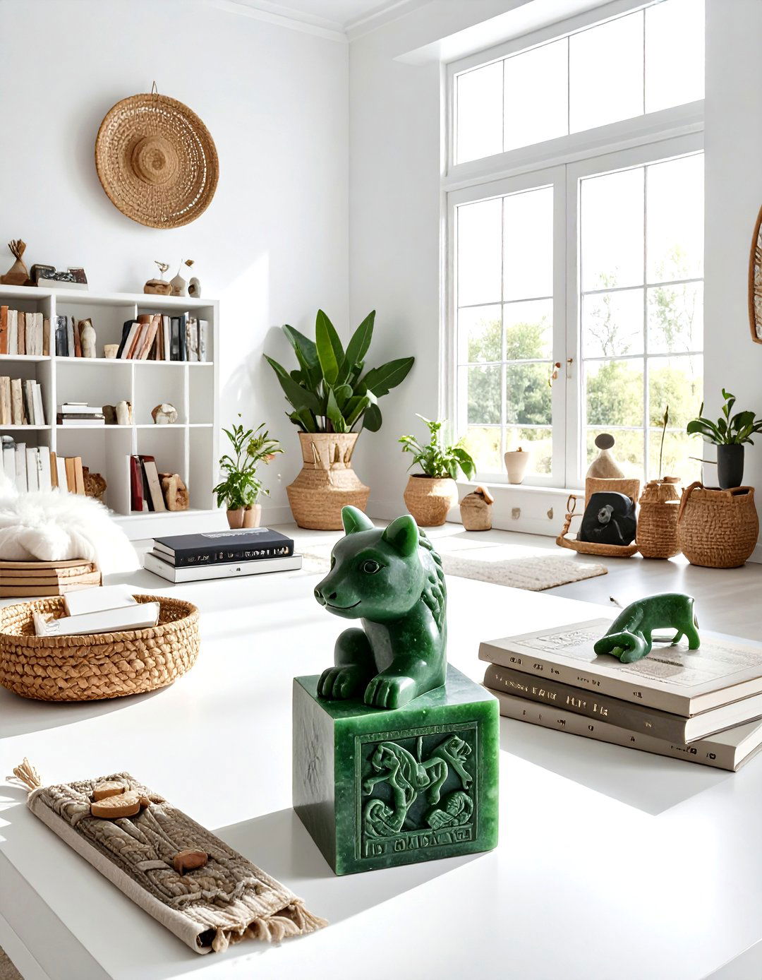 Carved Soapstone Bookends - 30 decorative bookend ideas