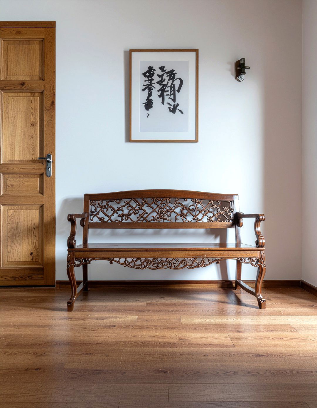 Carved Wood Bench - 30 living room Chinese furniture ideas