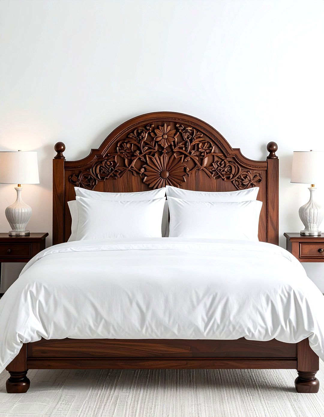 Carved Wood Headboard - 30 Moroccan pattern decor ideas