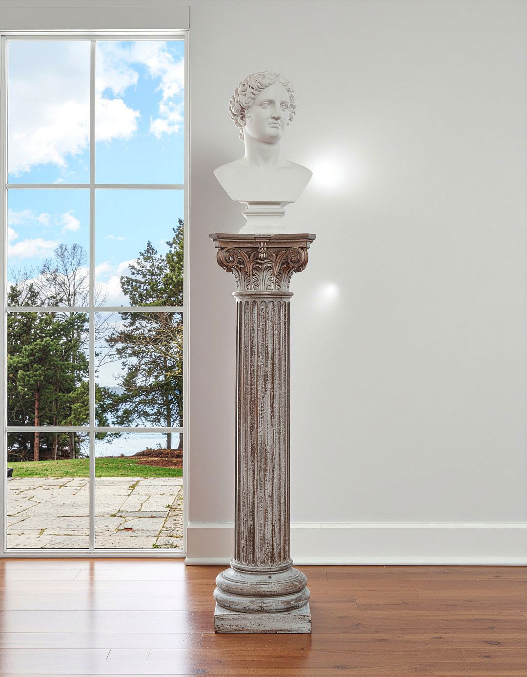 Carved Wood Pedestal - 30 living room French furniture ideas