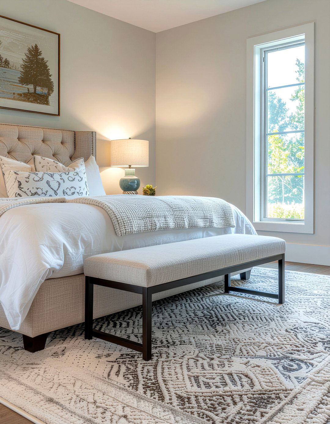 Cashmere bench - 30 cashmere bedroom ideas