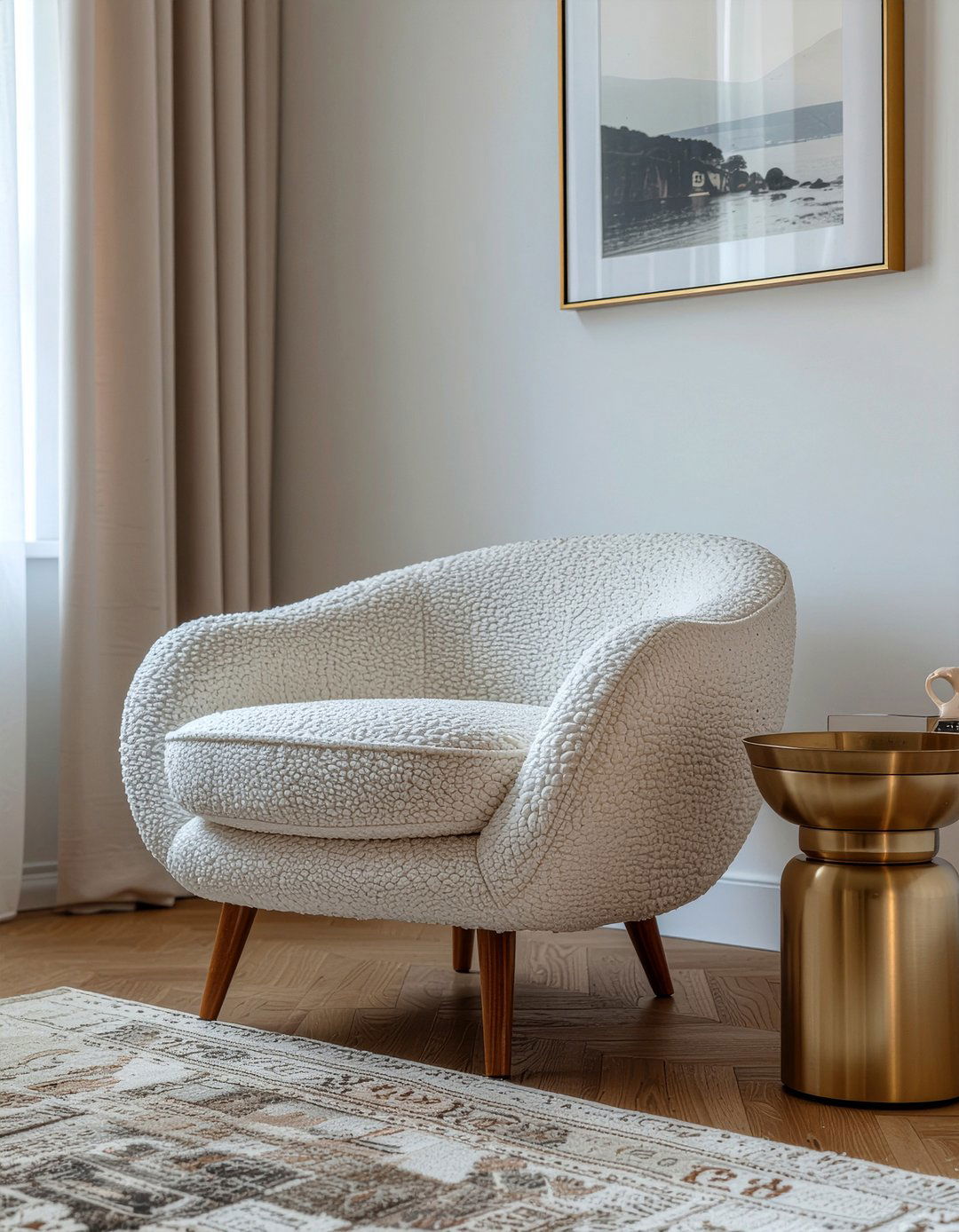 Cashmere lounge chair - 30 cashmere bedroom ideas