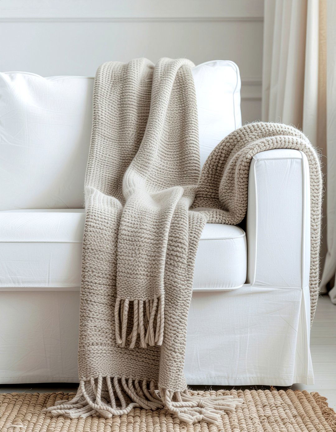 Cashmere sofa throw - 30 living room throws