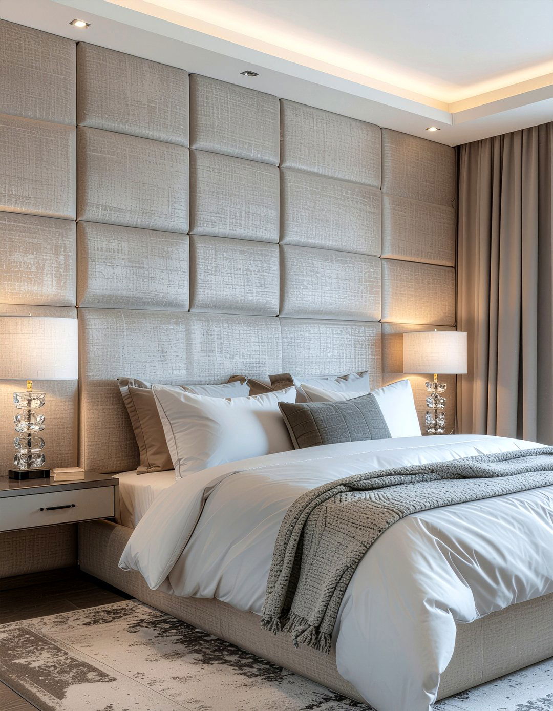 Cashmere wall panels - 30 cashmere bedroom ideas