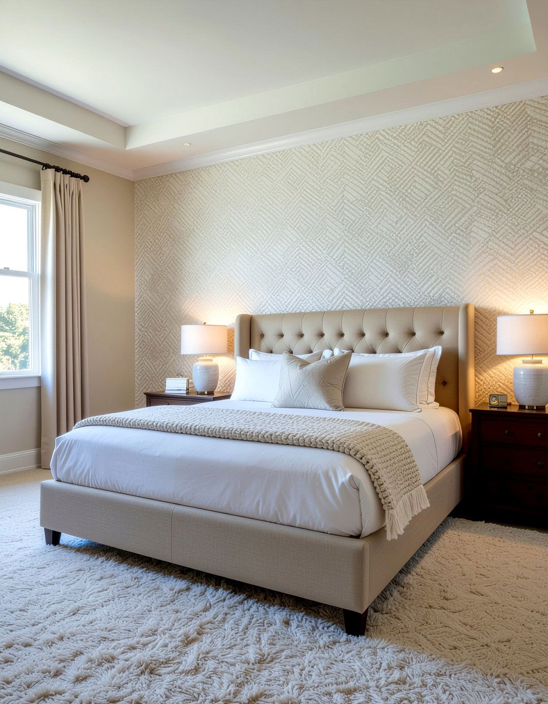 Cashmere wallpaper - 30 cashmere bedroom ideas