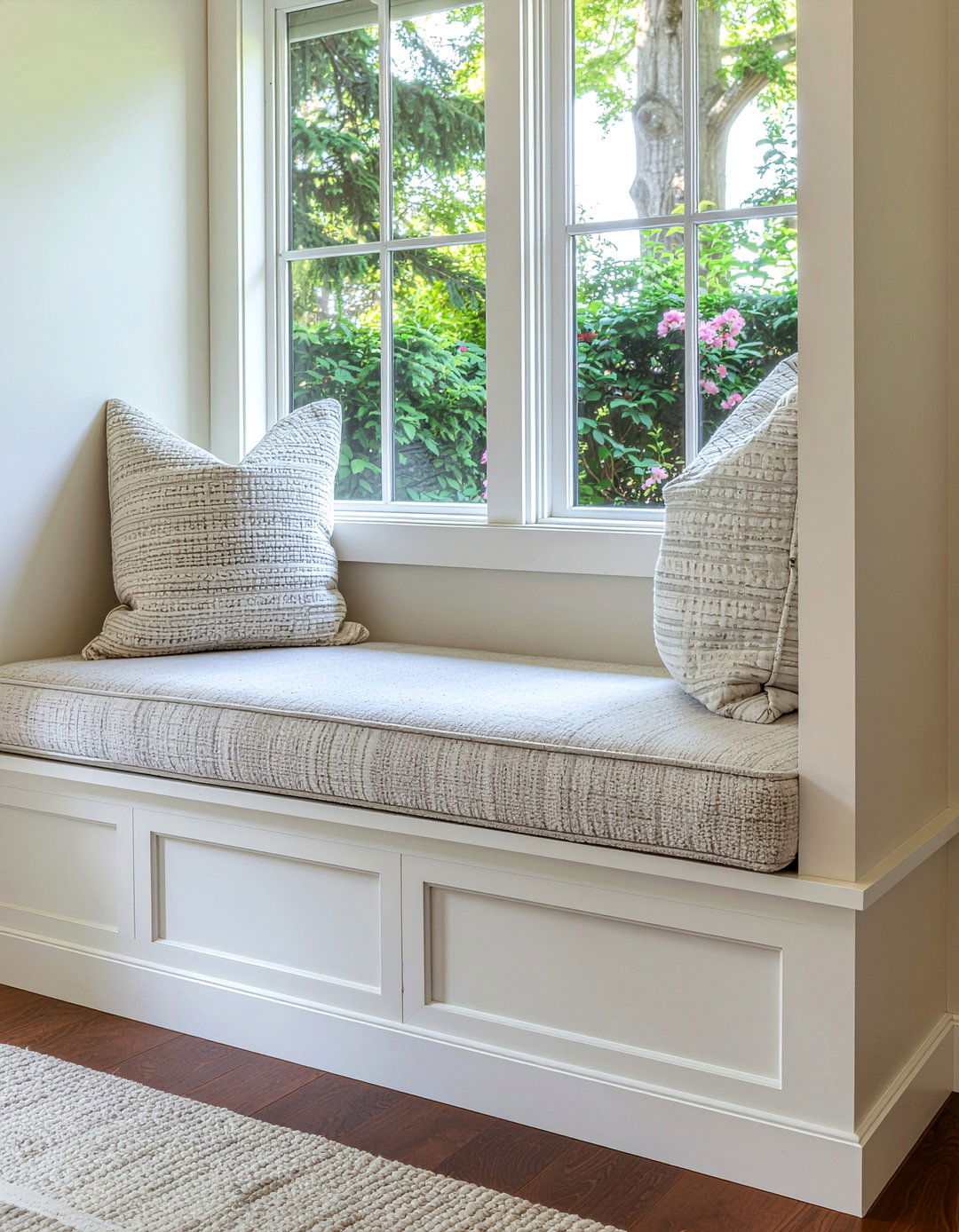 Cashmere window seat - 30 cashmere bedroom ideas