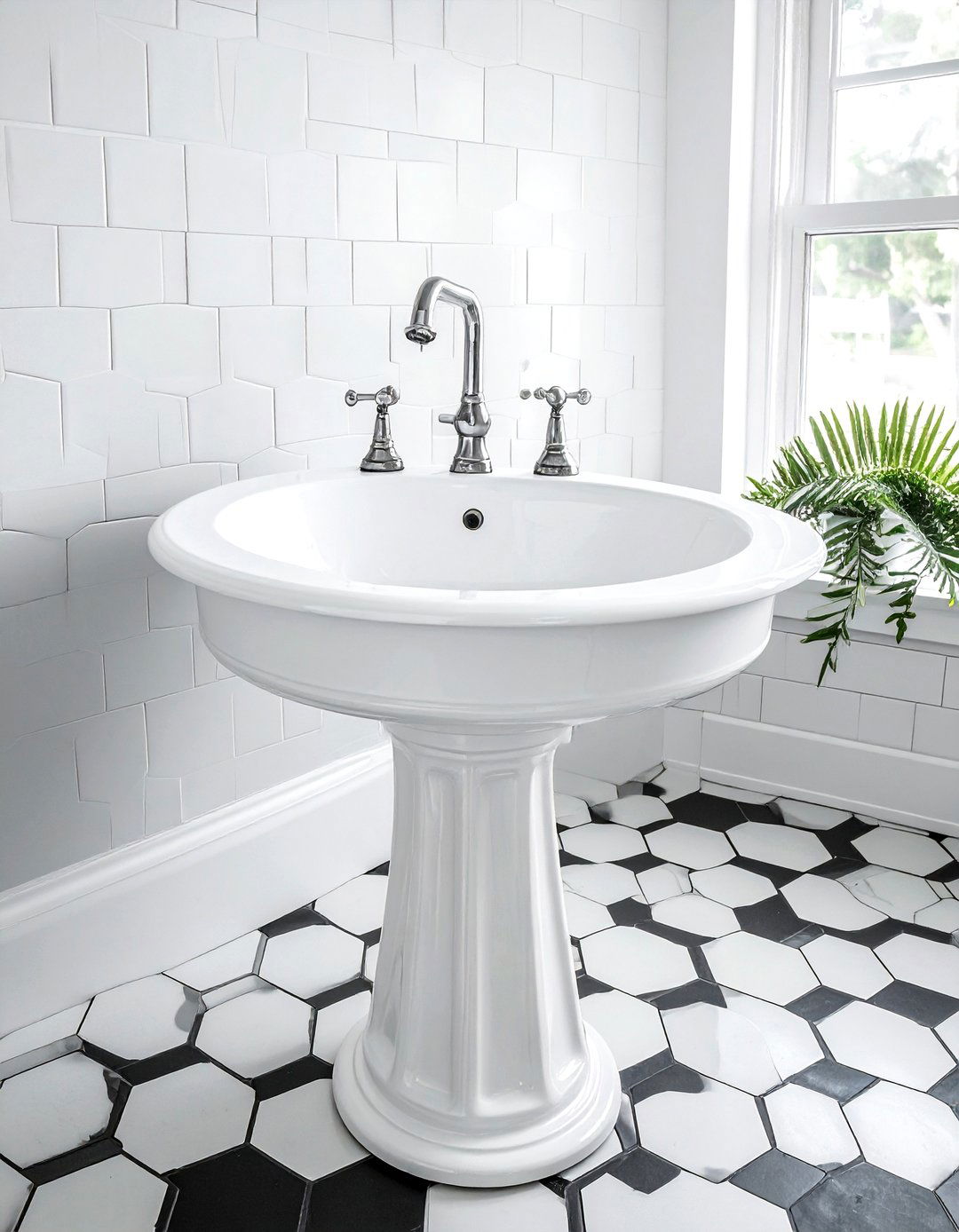 Cast Iron Sink - 30 metal bathroom ideas