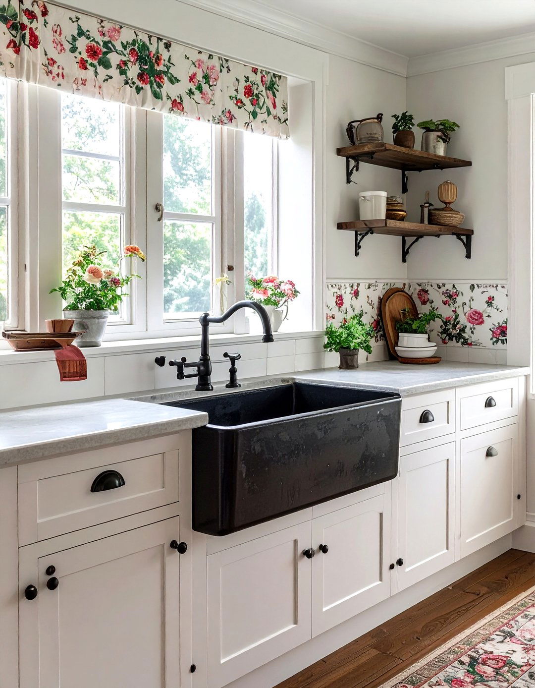 Cast iron farmhouse sink - 30 farmhouse sink kitchen ideas