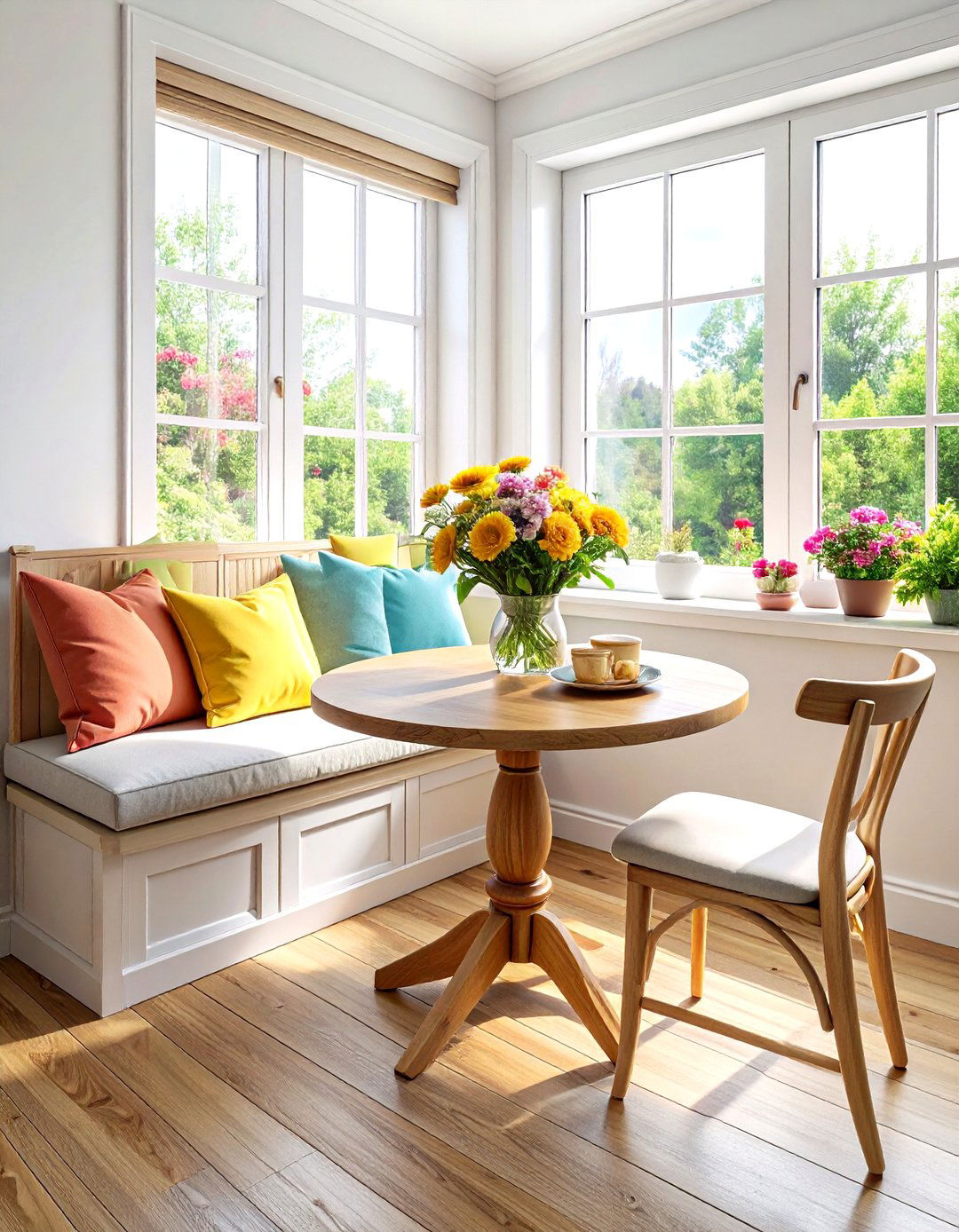 Casual Breakfast Nook - 30 dining room decor ideas