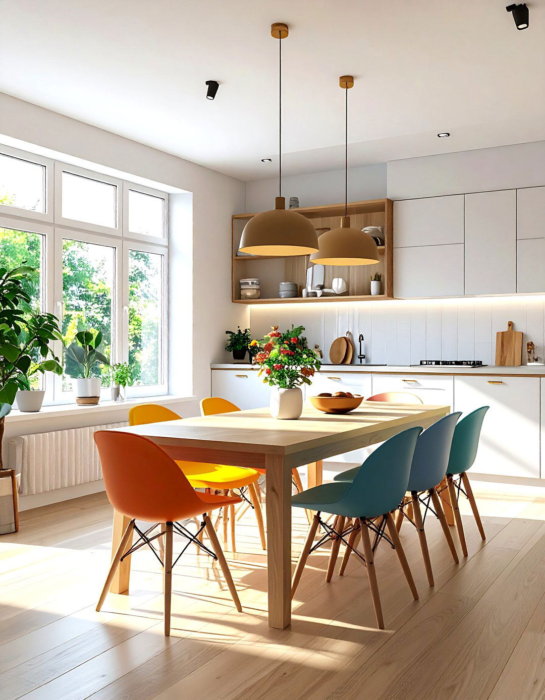 Casual Kitchen Dining Combo - 30 dining room space planning ideas