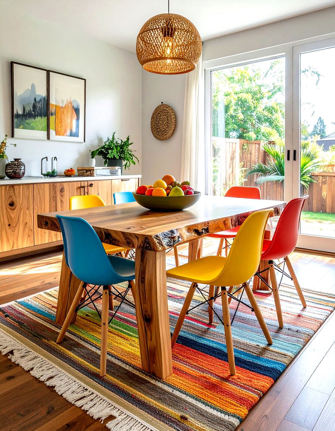 Casual live edge dining - 30 live edge dining room ideas