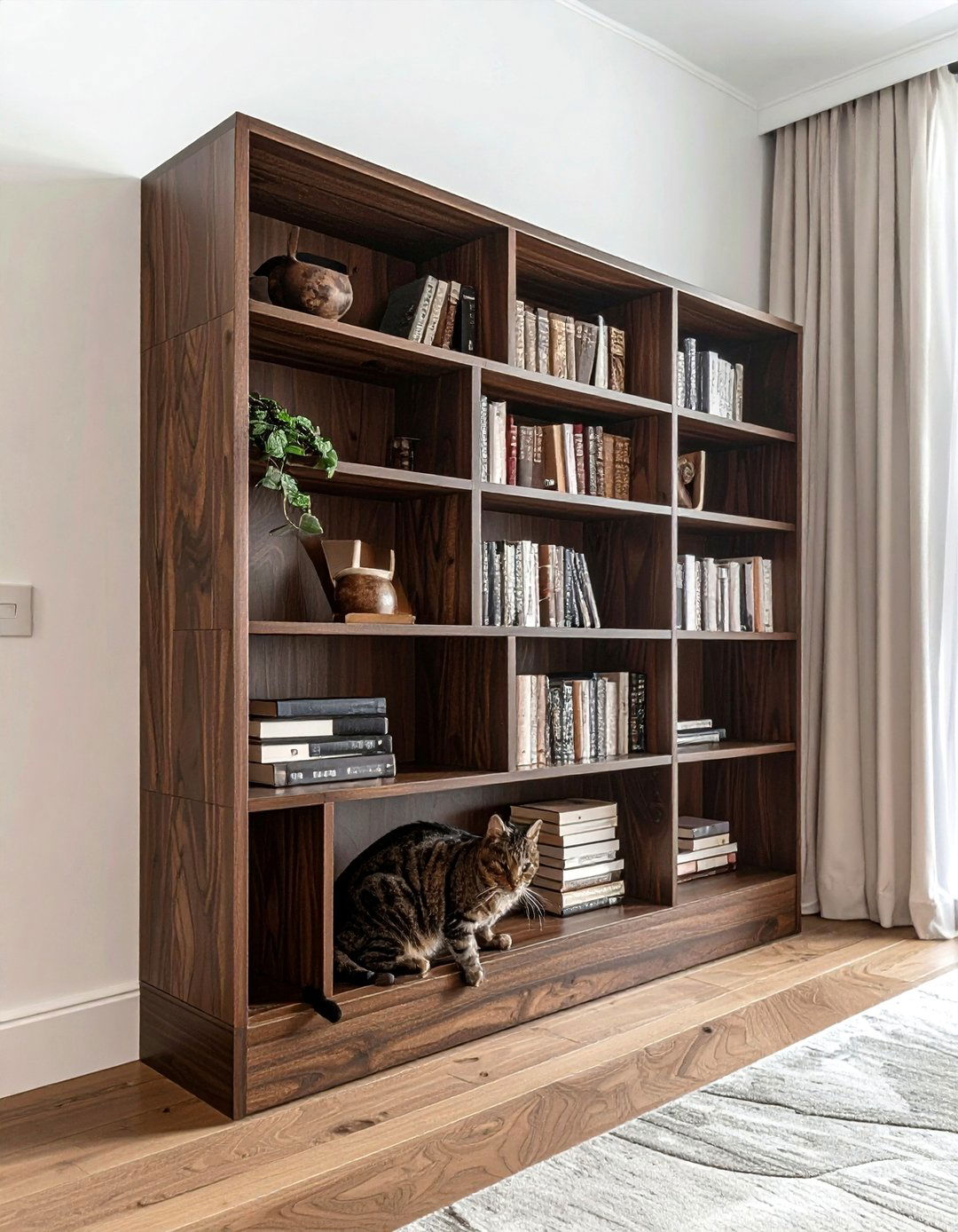 Cat Bookshelf - 30 cat-friendly decor ideas