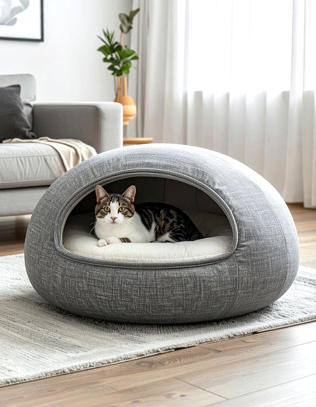 Cat Cave Ottoman - 30 cat-friendly decor ideas