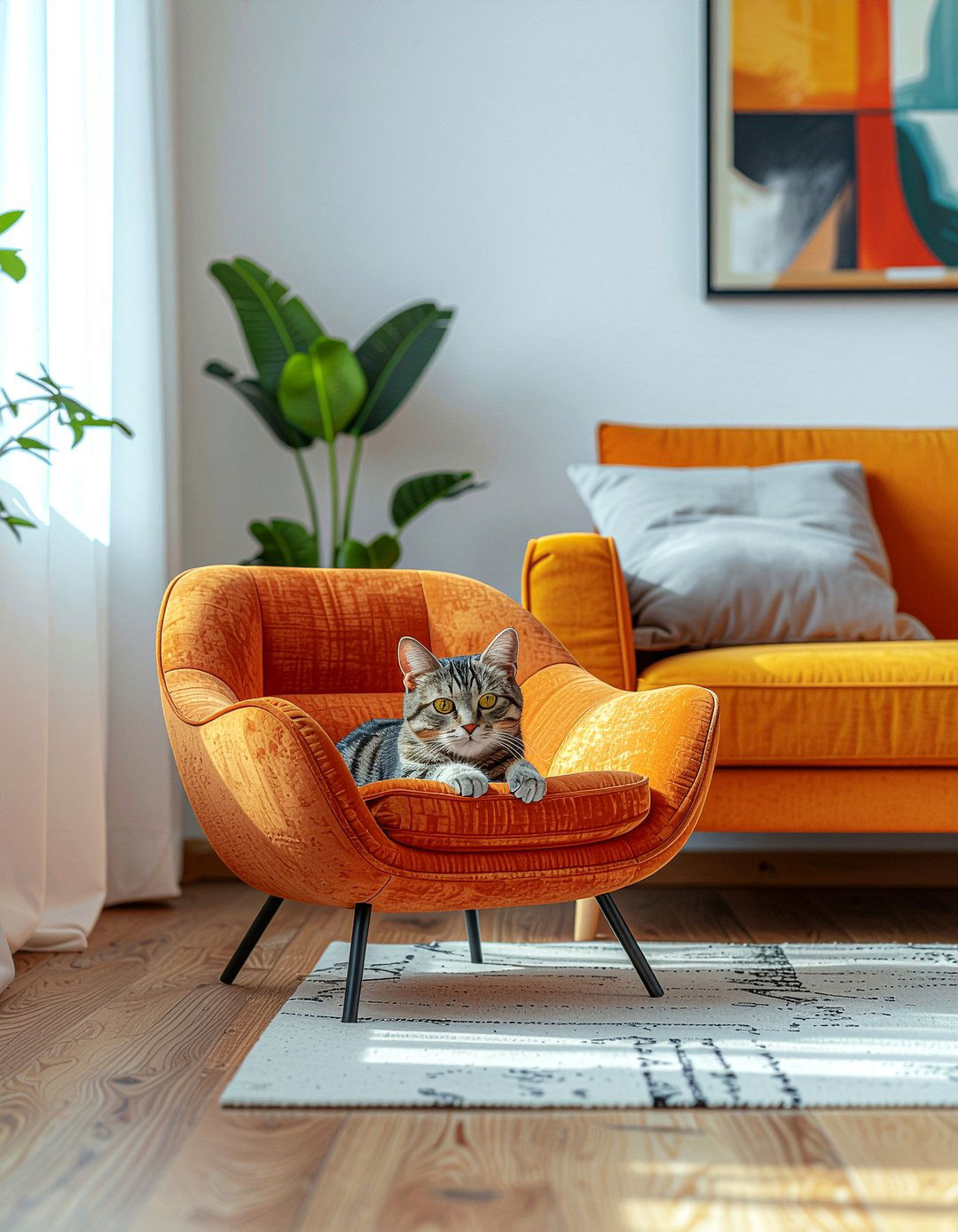 Cat Lounge Chair - 30 cat living room ideas