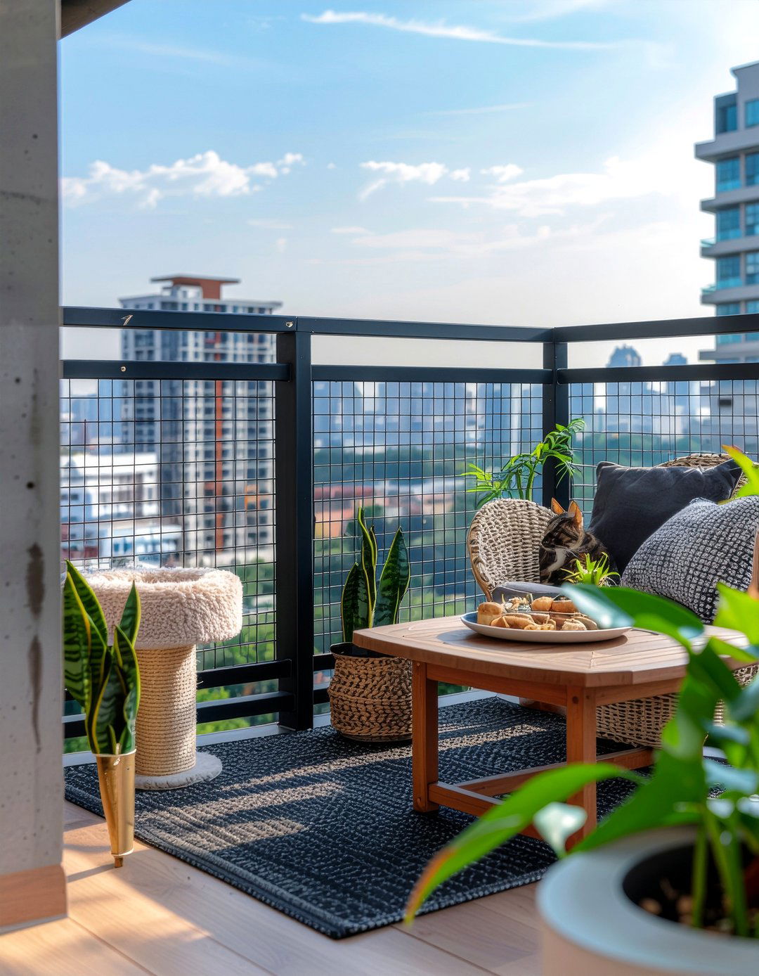 Cat Safe Balcony - 30 cat living room ideas