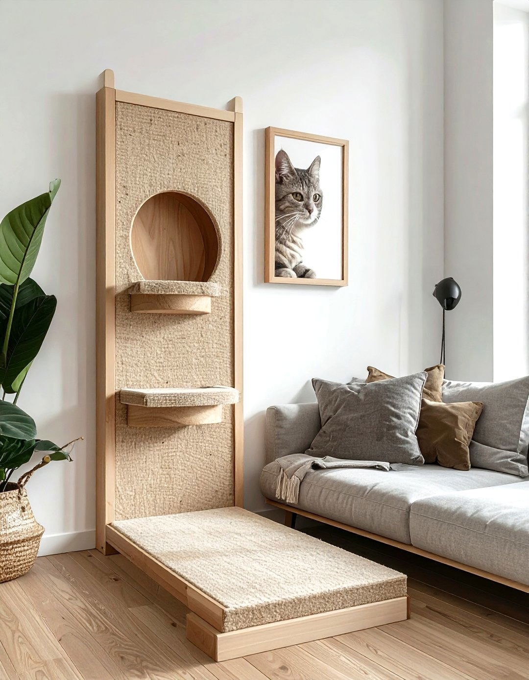 Cat Scratching Wall Panel - 30 cat-friendly decor ideas
