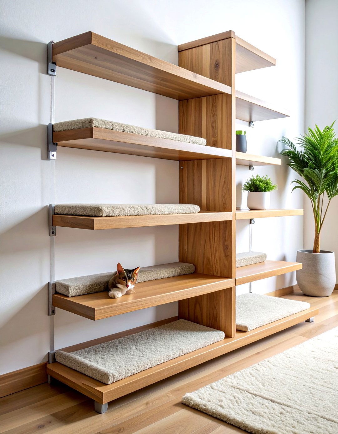 Cat Wall Shelves - 30 cat-friendly decor ideas