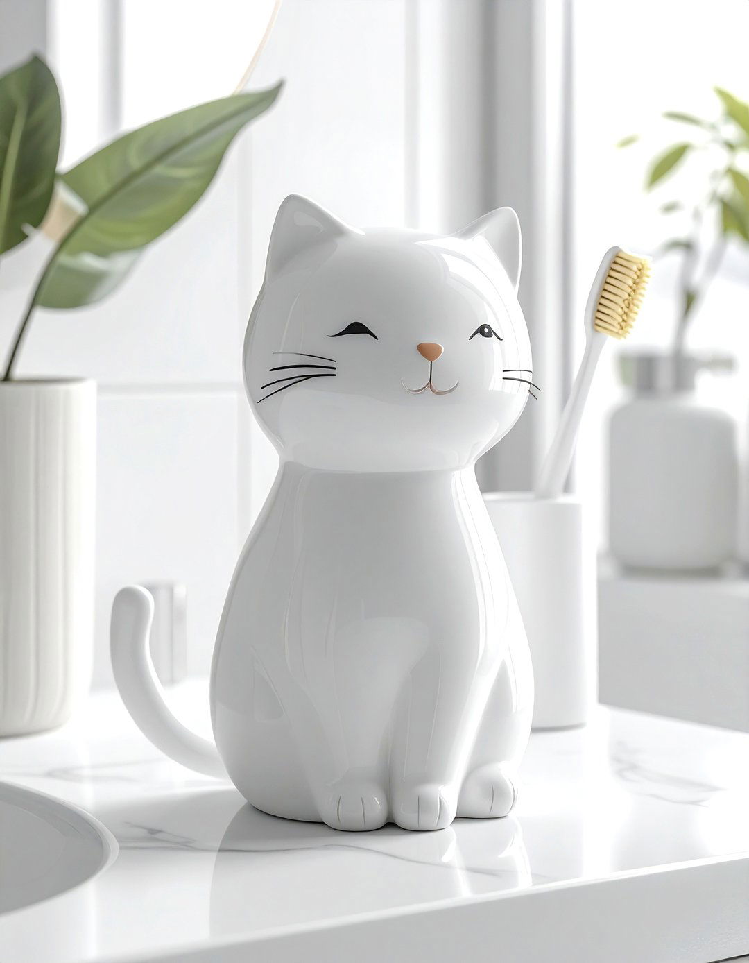 Cat toilet brush holder - 30 toilet brush holder ideas