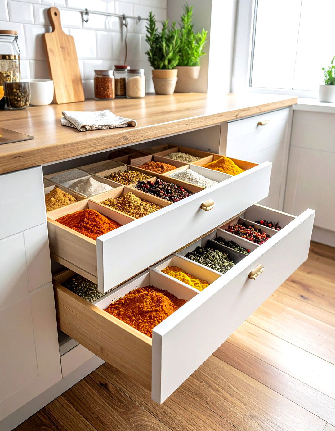 Categorized Spice Drawer Layout - 30 spice drawer kitchen ideas