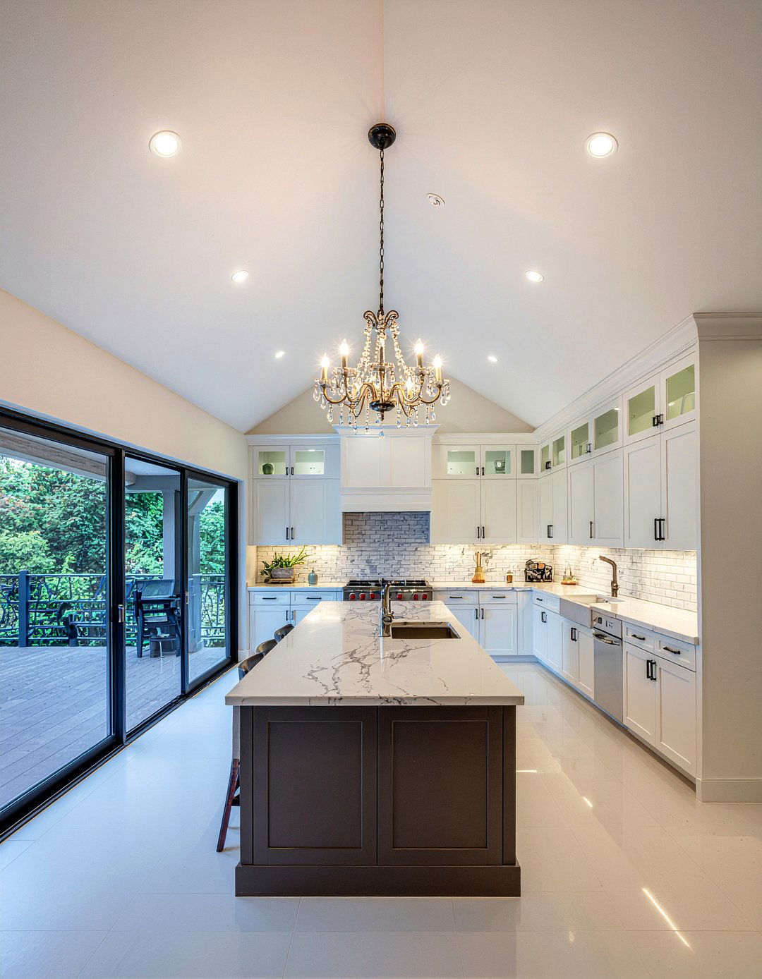 Cathedral Ceiling Lighting - 30 kitchen vaulted ceiling ideas