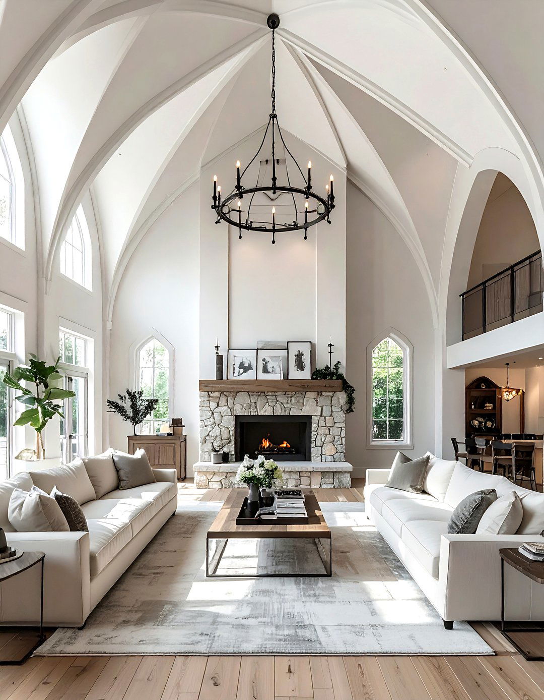 Cathedral Ceiling - 30 living room ceiling design ideas