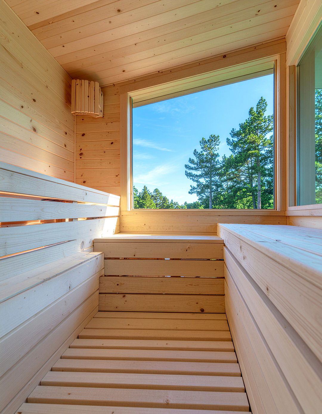 Cedar Wood Sauna - 30 lodge bathroom ideas