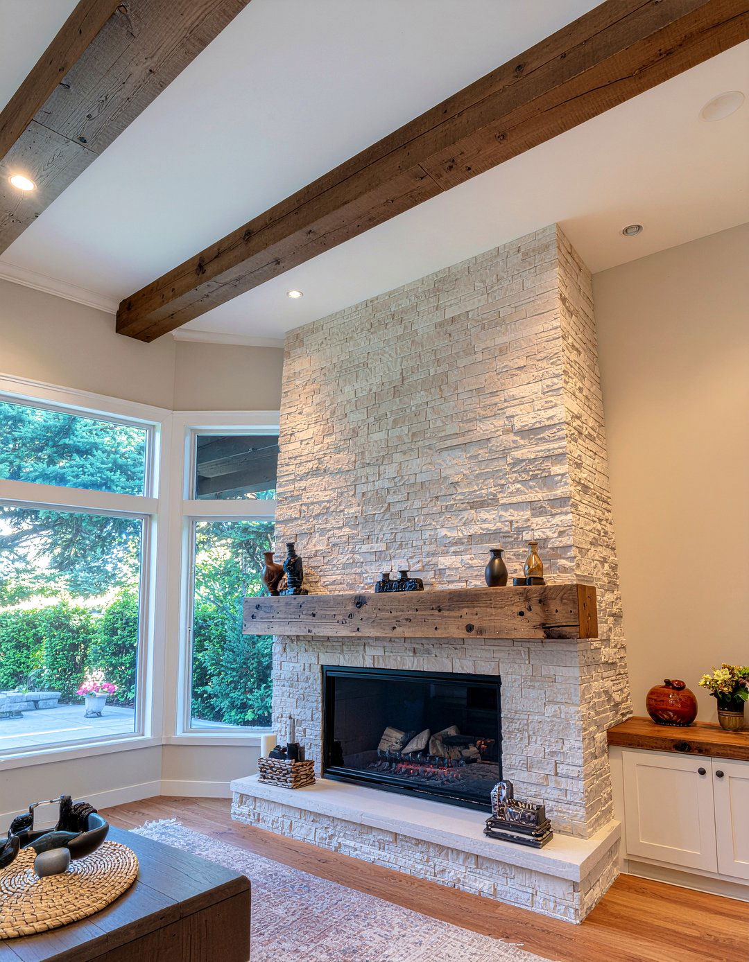 Ceiling Beam Corbels - 30 living room corbel ideas