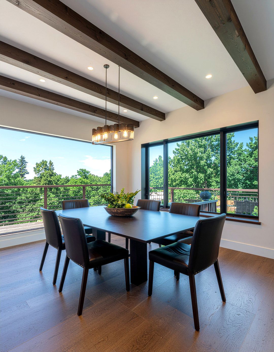 Ceiling Beam Dining Room Detail - 30 dining room balance ideas