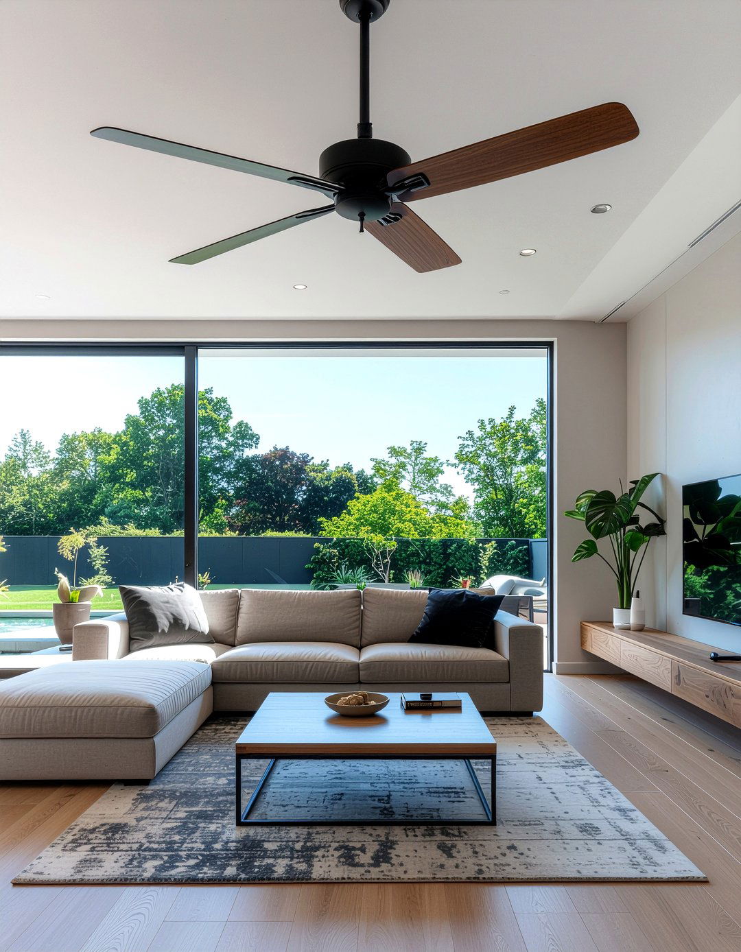 Ceiling Fan Update - 30 cheap living room ideas