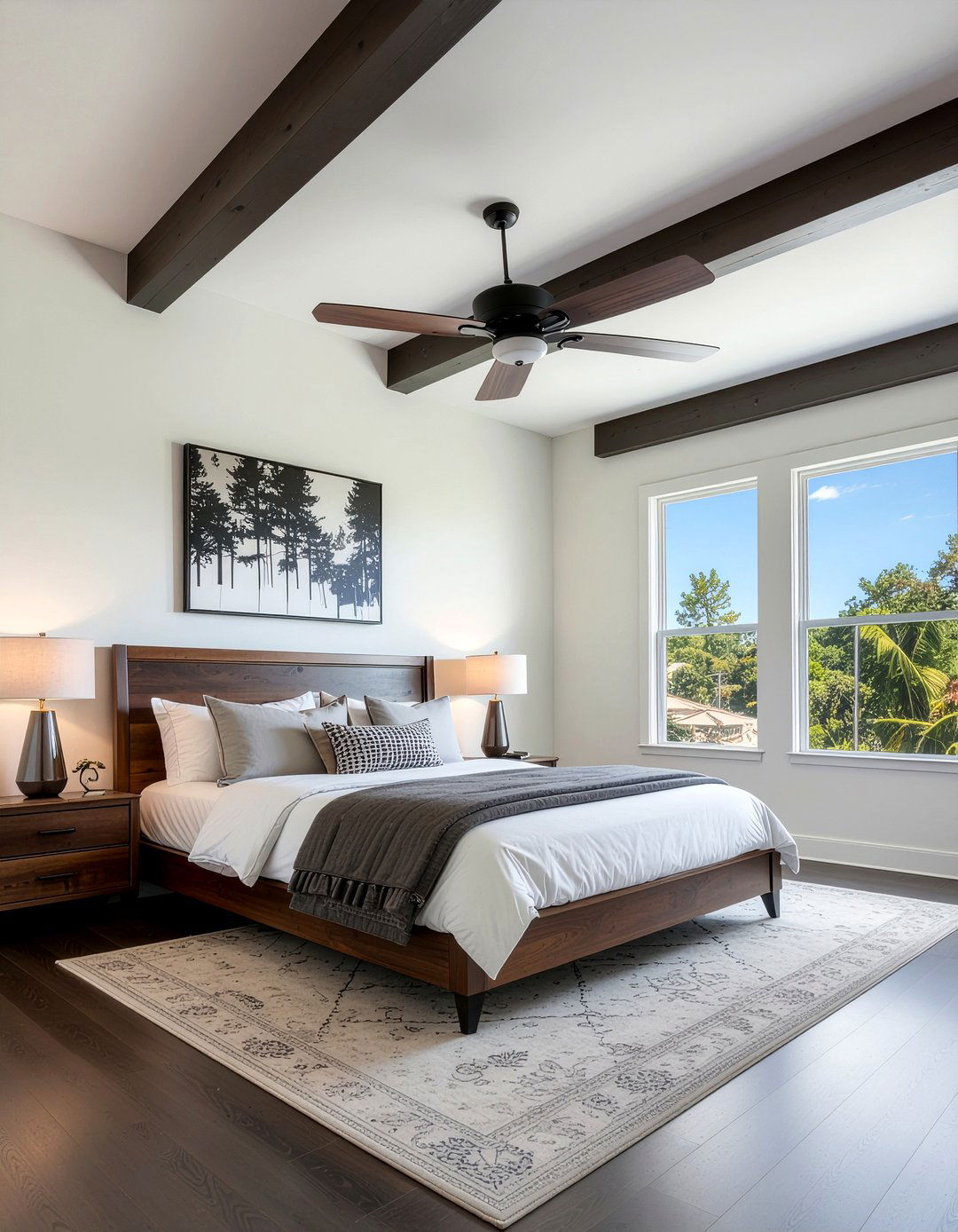 Ceiling Fan Upgrade - 30 bedroom upgrade ideas