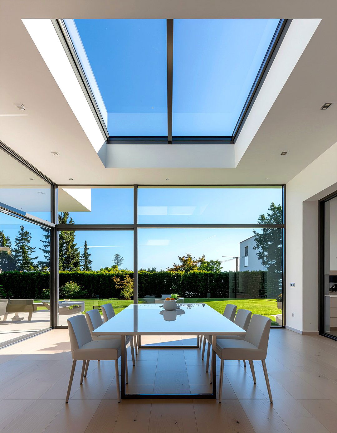 Ceiling Skylight - 30 healthy dining room ideas