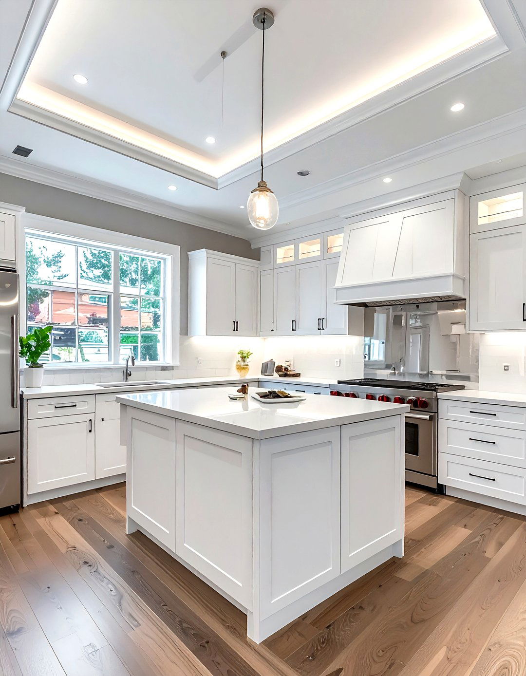 Ceiling height crown molding - 30 kitchen crown molding ideas