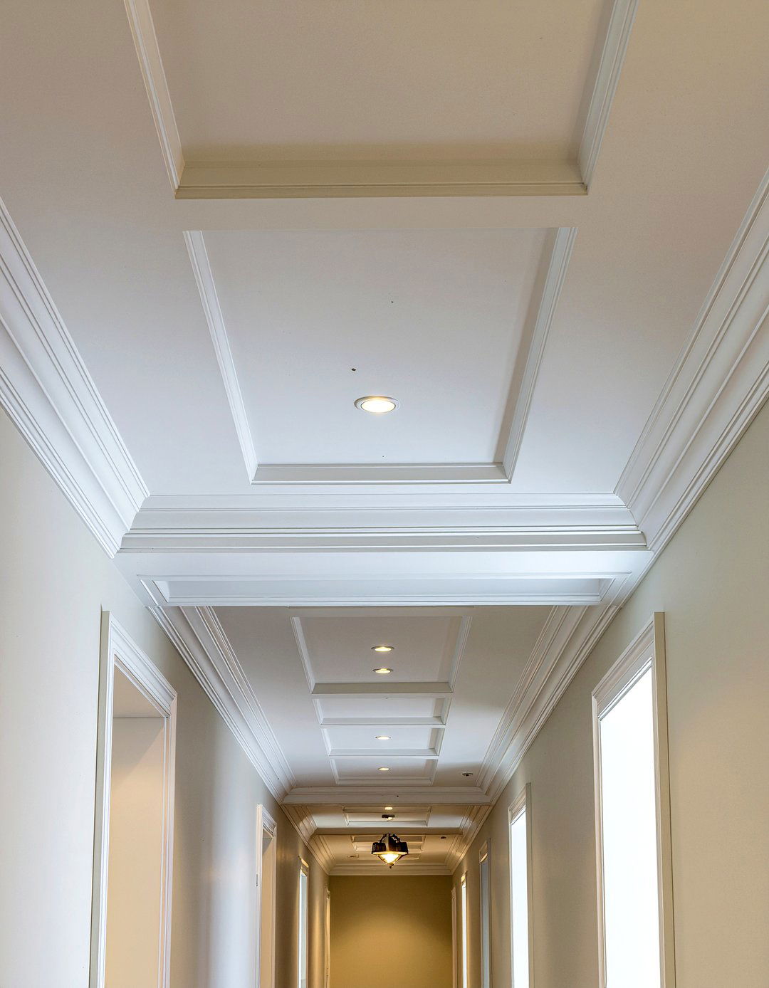 Ceiling molding detail - 30 bedroom hallway ideas