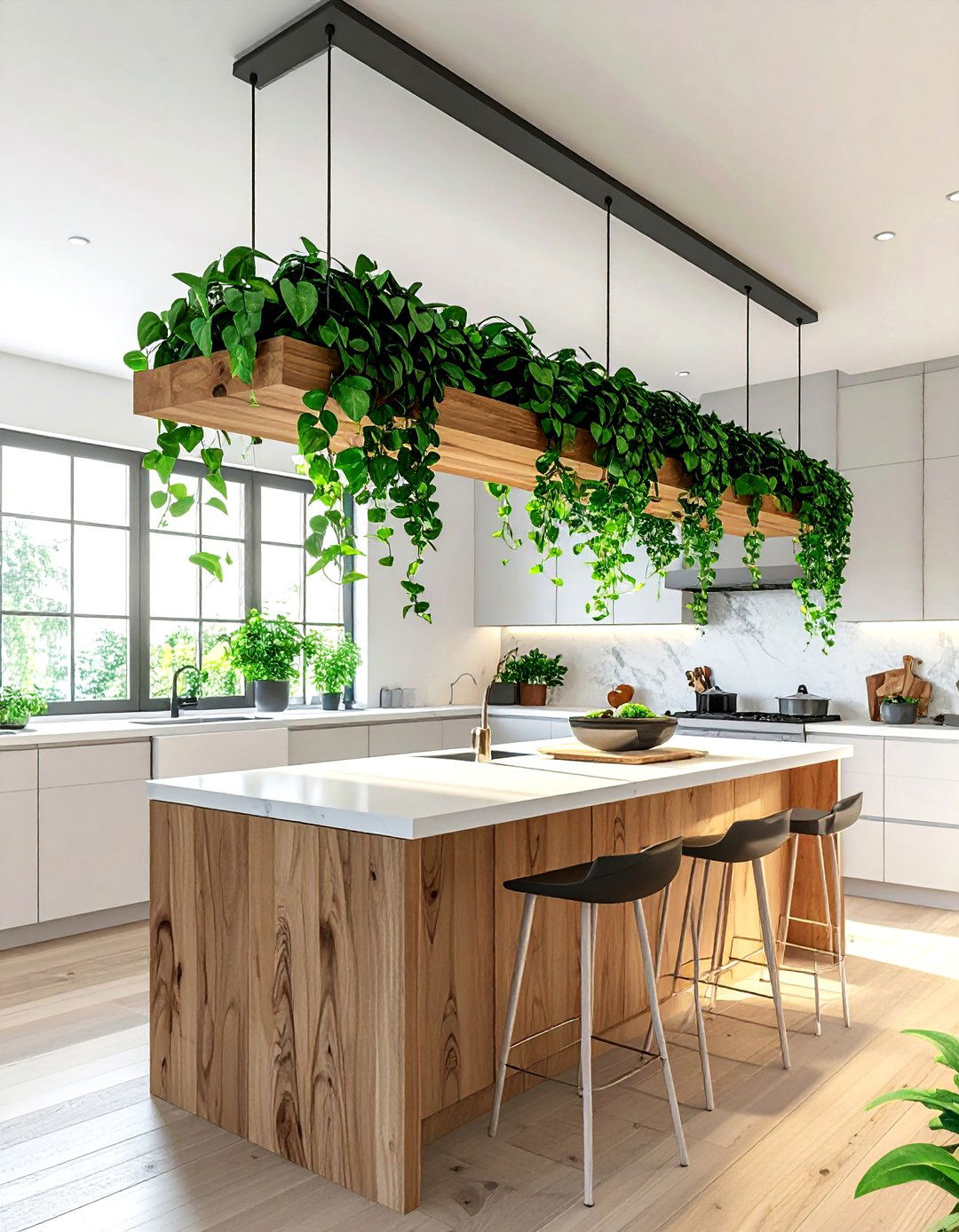 Ceiling plant shelf - 30 plant shelf ideas