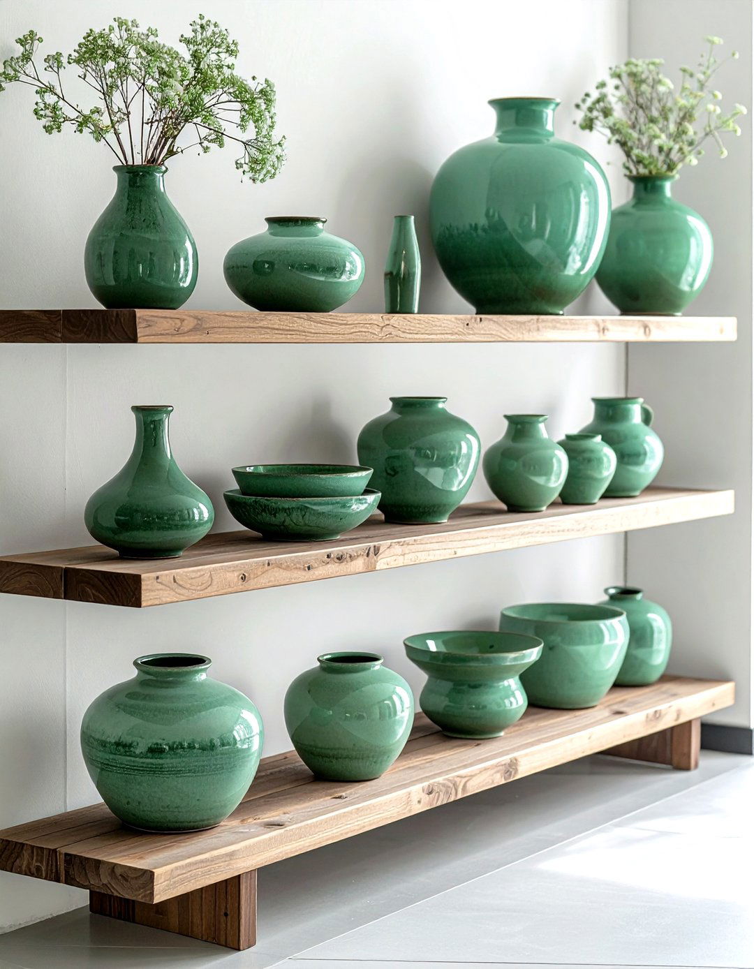 Celadon green pottery - 30 green decor ideas