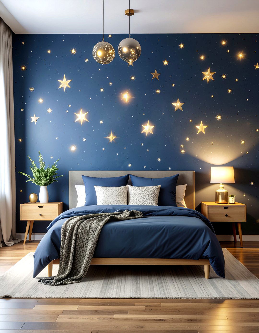 Celestial star wallpaper - 30 bedroom bold wallpapers