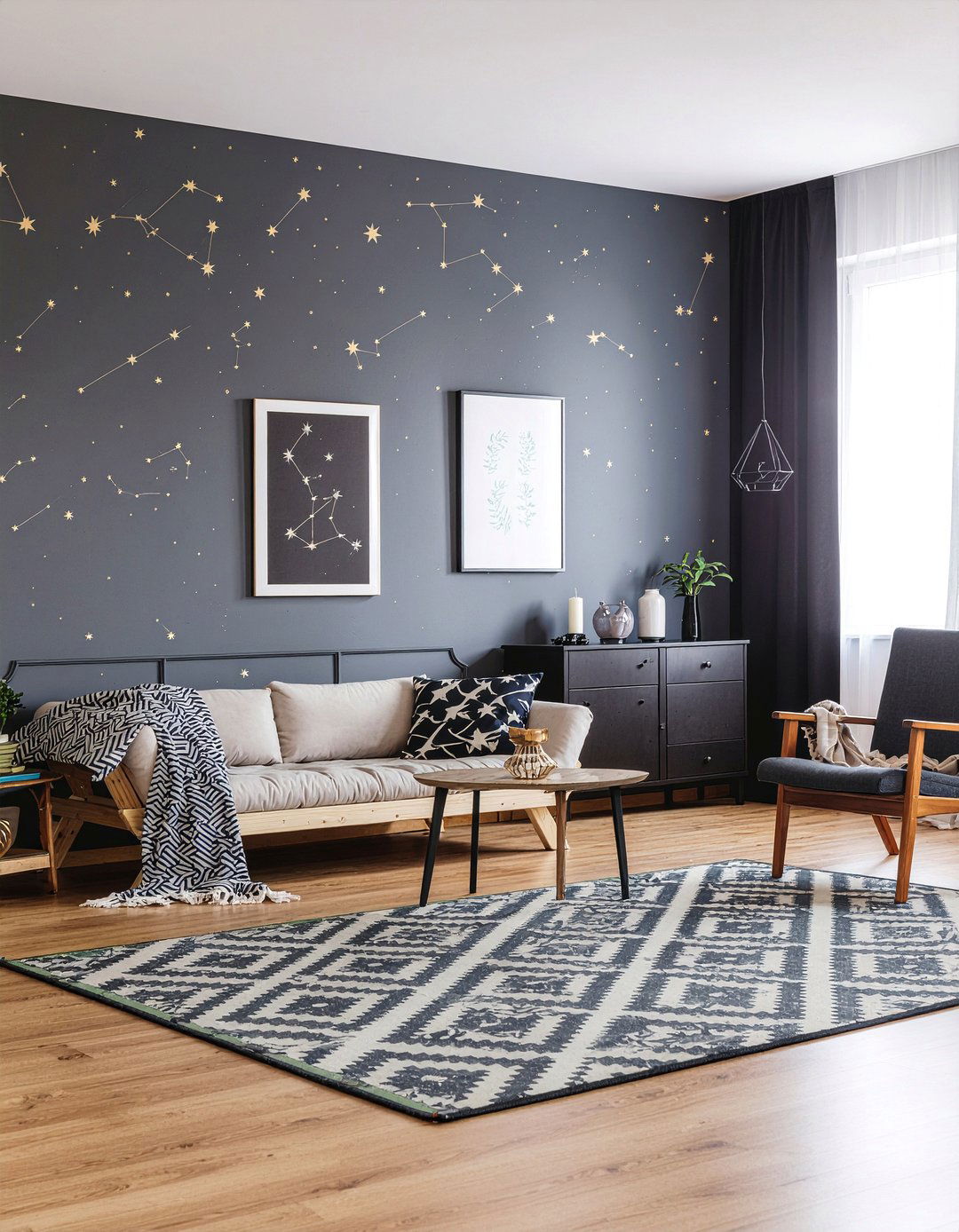 Celestial wallpaper - 30 living room modern wallpapers