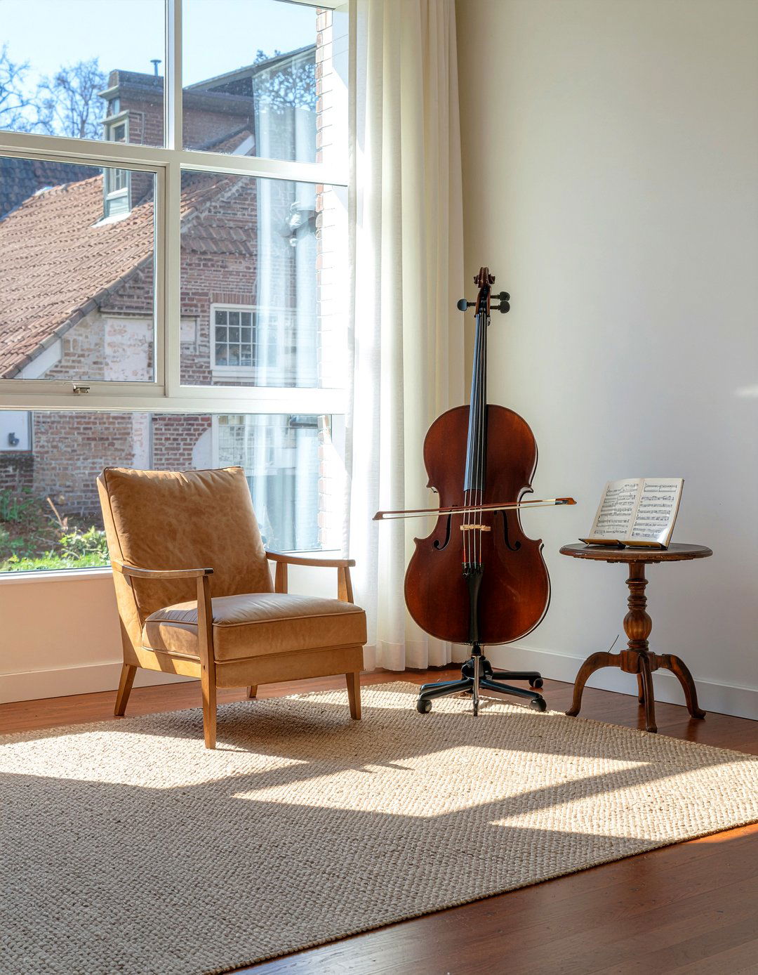 Cello Corner Display - 30 music themed living room ideas