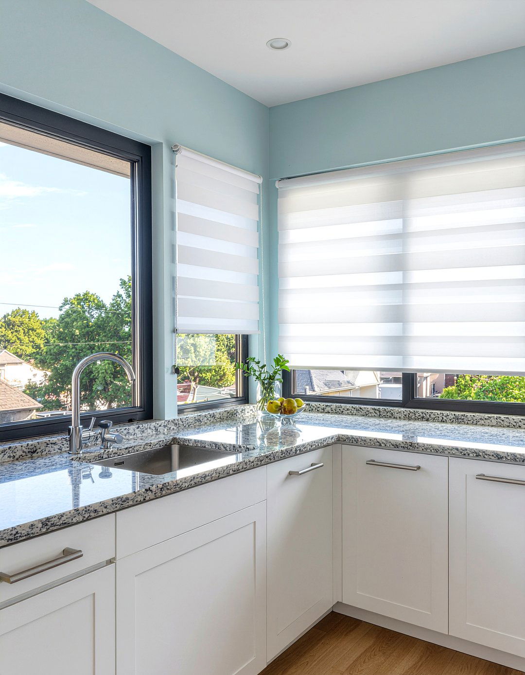 Cellular Shades - 30 kitchen window treatment ideas