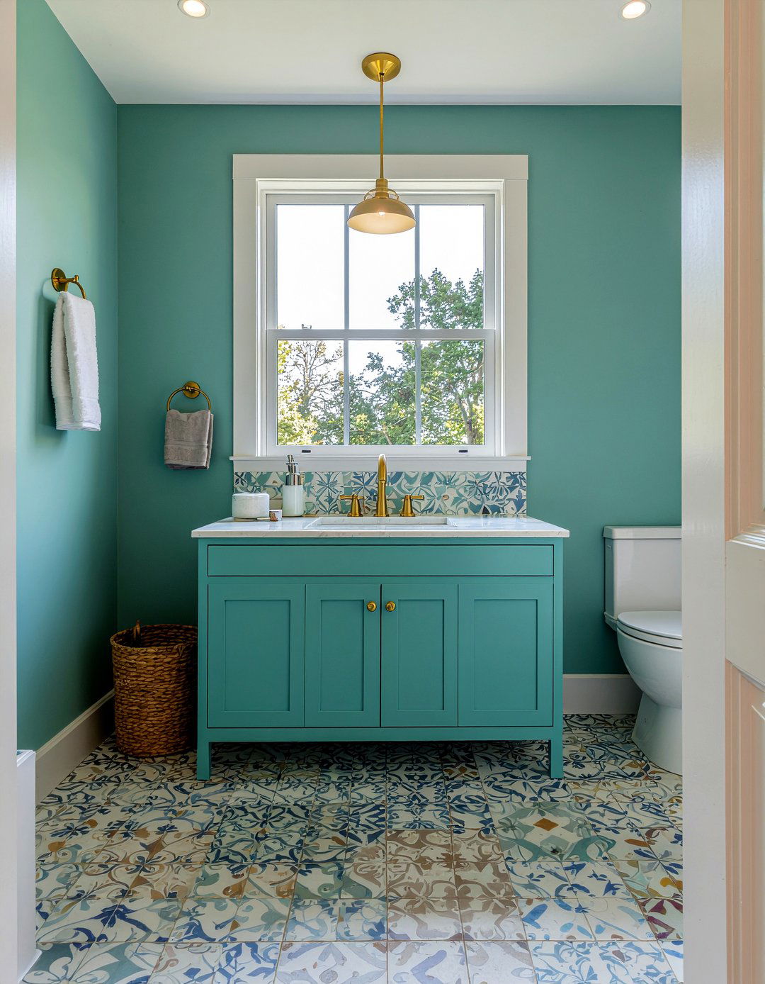 Cement Tile - 30 bathroom material ideas