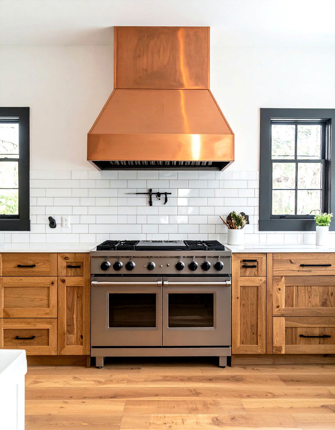 Centered Range Hood - 30 symmetrical kitchen ideas